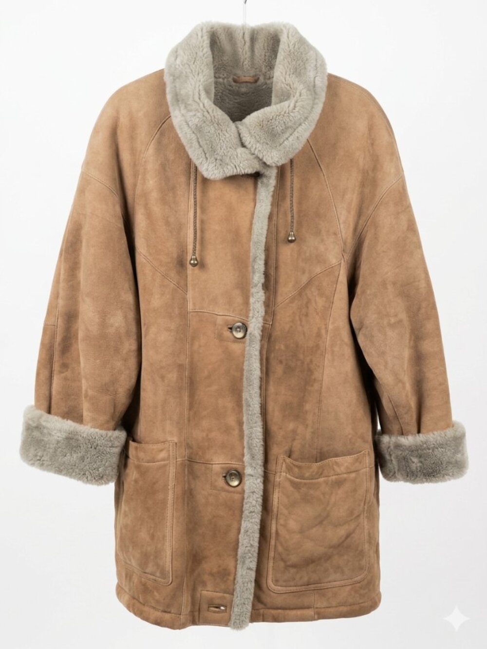 high-end leather coat